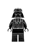 Lego Star Wars 9002113 Darth Vader Kinder-Wecker mit Minifigur und Hintergrundbeleuchtung, schwarz/grau, Kunststoff, 24 cm hoch, LCD-Display, Junge/Mädchen, offiziell