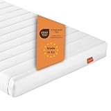 sleepling Matratze 60 x 200 x 11 cm, Rollmatratze Gästematratze, Komfortschaummatratze, Made in EU, Bezug waschbar, Ökotex 100, Härtegrad 2, weiß