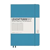 LEUCHTTURM1917 354584 Notizbuch Medium (A5), Hardcover, 251 nummerierte Seiten, Nordic Blue, liniert