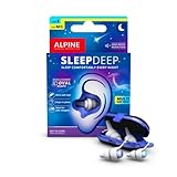Alpine SleepDeep Weiche Ohrstöpsel zum Schlafen, Größe S+M/L, 3D-Ovalform und geräuschdämpfender Kern für maximalen Komfort und Dämpfung, Für Seitenschläfer geeignet, Reduzieren Schnarchgeräusche