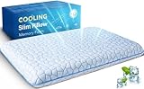 SUPA MODERN Ultra dünne Bauchschläferkissen 40x60 flaches Kissen zum Schlafen, kühlende Kopfkissen flach Orthopädisches Kissen 2,25 inch Höhe, Memory Foam Kissen für Bauchschläfer und Rückenschläfer