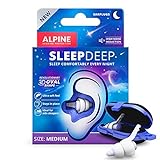 Alpine SleepDeep Weiches Gel Ohrstöpsel zum Schlafen - Revolutionäre 3D ovale Form und geräuschunterdrückendes Gel für maximalen Komfort und Dämpfung - 1-Paar wiederverwendbar