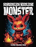 Schrecklich niedliche Monster: Das Malbuch für Erwachsene und Jugendliche mit gruseligen und süßen Fantasiewesen zur Entspannung & Stressabbau