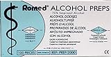 Romed Alkoholtupfer 2-lagig 65 x 30mm Tupfer Alkohol 100 Stück