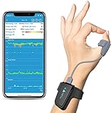 Wellue tragbarer Schlafmonitor für das Handgelenk - Bluetooth Pulsmesser Gesundheit Tracker|O2-Sättigungsniveau und Herzfrequenz über Nacht, Intelligente Vibration mit kostenloser APP & PC-Bericht