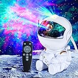 Astronaut Sternenhimmel Projektor LED Sternenprojektor mit 8 Nebelmodi 2 Sternenmodi Fernbedienung einstellbare Helligkeit und Geschwindigkeit 360° Rotation für Kinder und Erwachsene Schlafzim